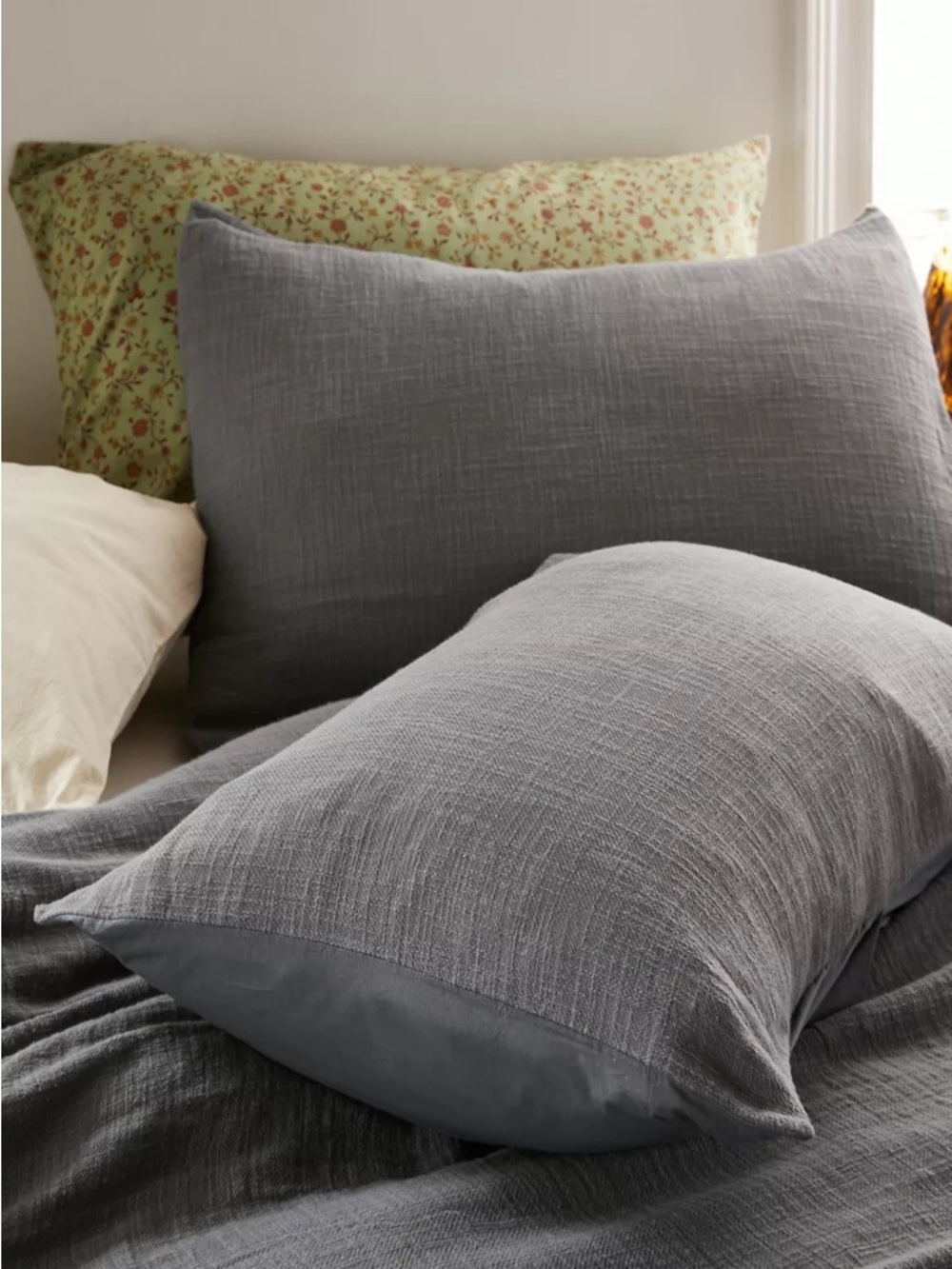 NWT Urban Outfitters Cozy Slub Sham Set